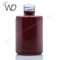 Luxury UV Coating Gel Nail Polish Bottle Red Wine Color Cylinder Nail Polish Glass Bottle